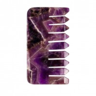 White Lotus Amethyst Crystal Comb 